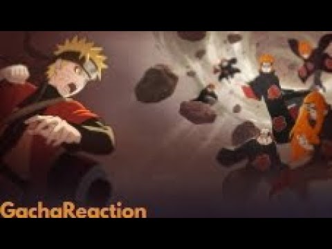 Jujutsu kaisen Reagindo ao Rap Naruto vs Pain(M4rkim)(Gachaclub)