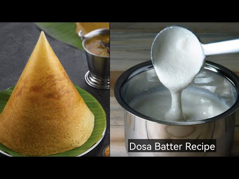 How to Make Dosa Batter in English / Perfect Dosa Batter South Indian Recipe Using Basmathi Rice