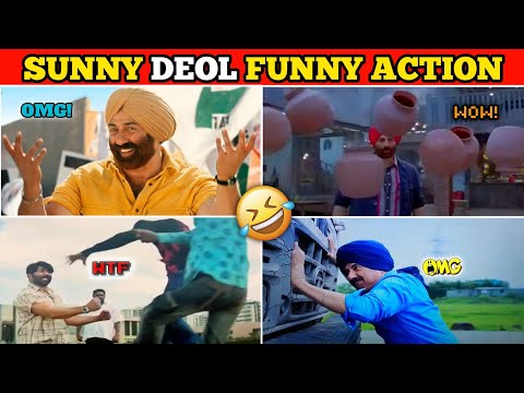 Funny Action Scene Of Suunny Deeool 🤣 सनी भाजी दी ग्रेट