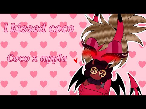 l kissed coco (coco x apple)(helluva boss)