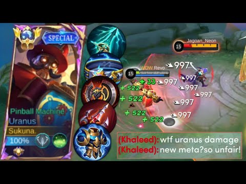 URANUS TRUE DAMAGE BUILD! ENEMY REPORTED ME 😡 (new meta?) | MLBB