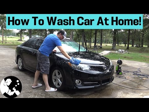 How To Wash a Car At Home