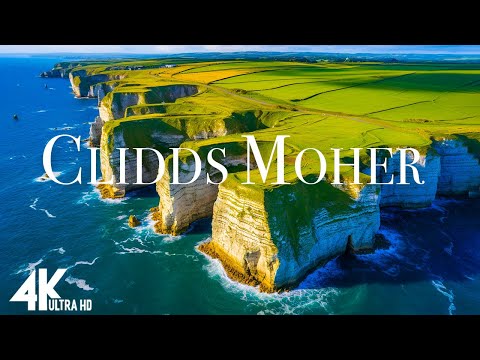 Cliffs of Moher 4K - Relaxation Film with Peaceful Relaxing Music - Video UltraHD