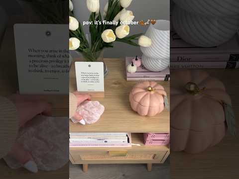 pov: it’s finally october🍂🤎 #fall #falldecor #vlog #aesthetic