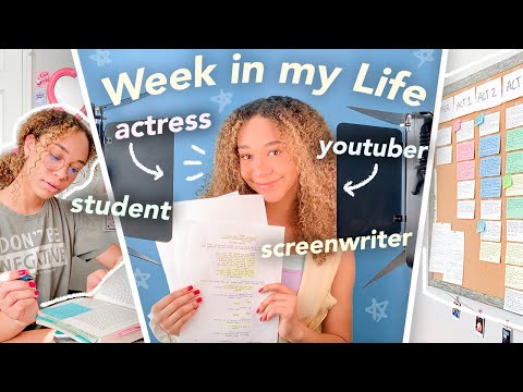 WEEK IN MY LIFE as a TEEN ACTRESS! (Auditions, High School, Screenwriting + Acting Tips Vlog)