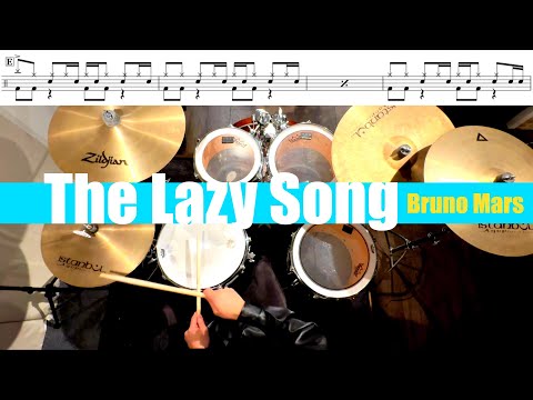 The Lazy Song-Bruno Mars 叩いてみた Drum cover ドラム練習動画