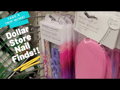 Take a Trip with me to the Dollar Store | Inexpensive $1 Nail Supplies