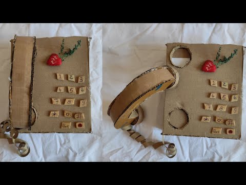 How to make telephone with Cardboard | Paper crafts | Cardboard telephone ☎️ | DIY | Cardboard craft