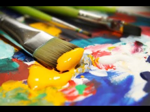 ACRYLIC PAINTING BASICS - Blending techniques and Materials required. For beginners. Episode-12