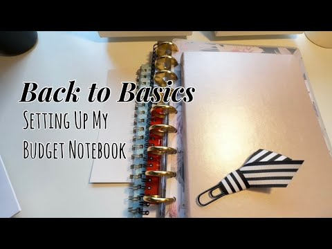 Setting Up My Budget Notebook - Back to Basics | Oh My Goals