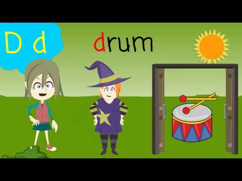 Learning the ABC Alphabet Phonics Letter D