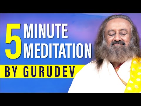 Quick Meditation To Relax & De-stress | Gurudev