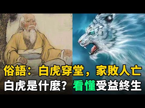 古代俗語：“白虎穿堂，家敗人亡”！白虎指的是啥？看懂後受益終生