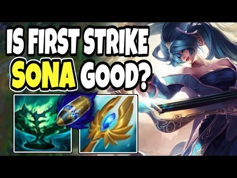 Challenger support tests out FIRST STRIKE SONA - Sona support - 14.11 League of Legends