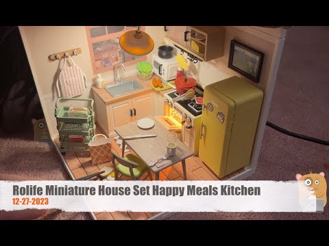 Rolife Miniature House Set Happy Meals Kitchen