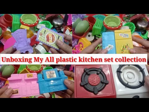 2 miniature setisfying with Unboxing plastic kitchen set @darazallproductsavailable8895  ASMR