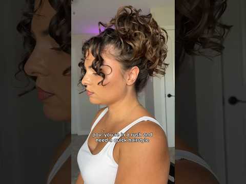 Curly hairstyle for long curly hair #curlyhair #curlyhairstyles #curlyhairstyle #naturallycurly