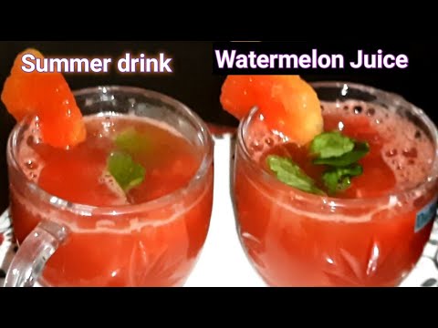 Watermelon juice|Watermelon Mocktail|Refreshing drink|Home Made drink|Summer drinks|#watermelonjuice