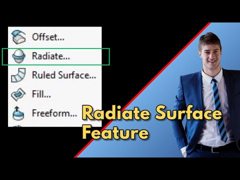 Radiate surface feature | SOLIDWORKS