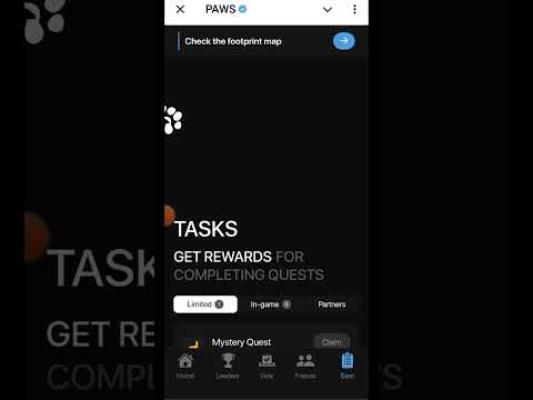 Paws New Quest #pawsairdrop #taskcomplete #cryptonews #airdrop