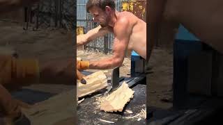 Dangerous and nice woodworking skills #recommended