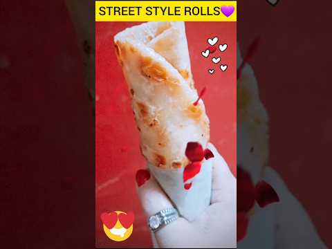 EGG CHICKEN ROLL EATING CHALLENGE❤😋 | #shorts