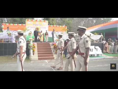 Commanding as the Platoon Commander of Police Contingent • Republic Day January 26 • Atrahi Bhanjan