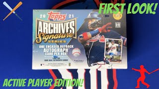 First Look: 2021 Topps Archives Signature Series Hobby Box | Active Player Edition | Giveaway Below!