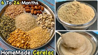 குழந்தைக்கு ஆரோக்கியமான சத்தான cerelac ரெடி 👌 | homemade cerelac |  healthy baby foods in tamil