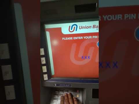 How to check the balance, in union bank atm machine.