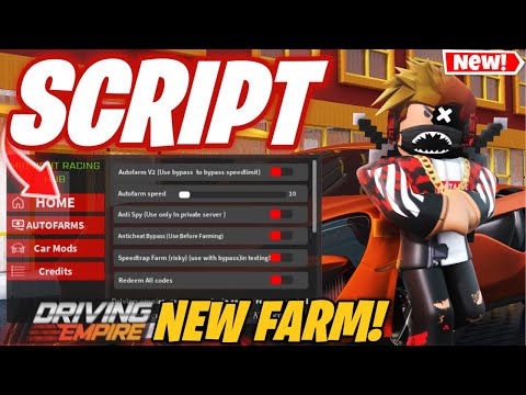 *NEW* DRIVING EMPIRE SCRIPT PASTEBIN 2023 AUTO FARM + UNLOCK ALL CARS + INF MONEY *Roblox*