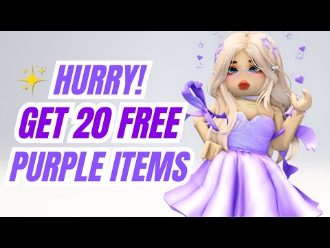 Get EVERY FREE Purple Item on Roblox NOW!🤩💜