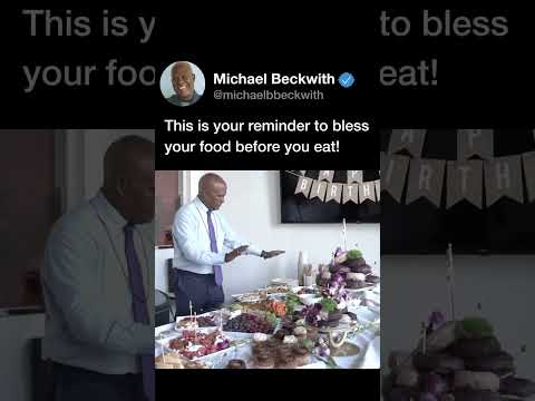 Reminder to bless your food before you eat!