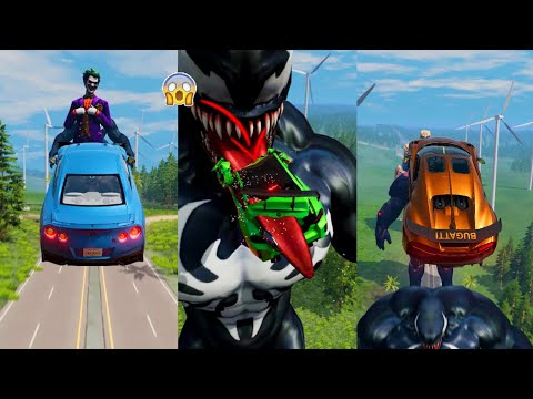 Super Hero's Cars vs Super Villains #11 😱 BeamNG.Drive | The Real Granny