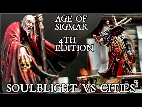 Soulblight Gravelords Vs Cities of Sigmar. Age of Sigmar 4th Edition Battle Report.