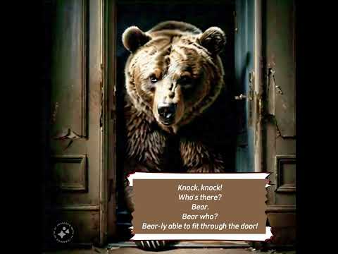 Very funny knock knock joke #youtubeautomation #knockknock #bear