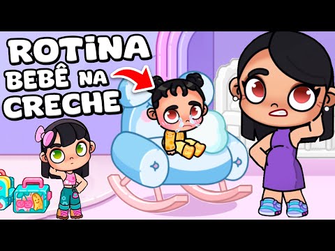 ROTINA COM BEBÊ PRIMEIRO DIA NA CRECHE | AVATAR WORLD ROTINAS E HISTÓRIAS