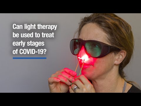 Can light therapy be used to treat early stages of COVID-19?