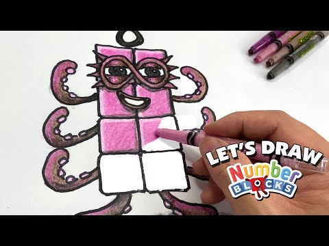 Let's Draw Numberblocks : Eight (Octoblock)