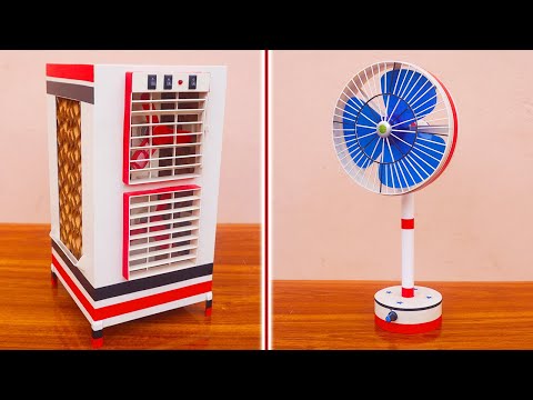 2 Mini Projects Table Fan & Air Cooler| Table Fan With Speed Controller | Mini Double Fan Air Cooler