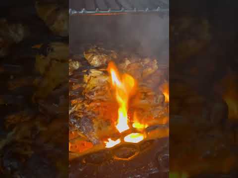 Sizzling Chicken Thighs on Oklahoma Joe 🍗 
#foodie #bbq #smoker