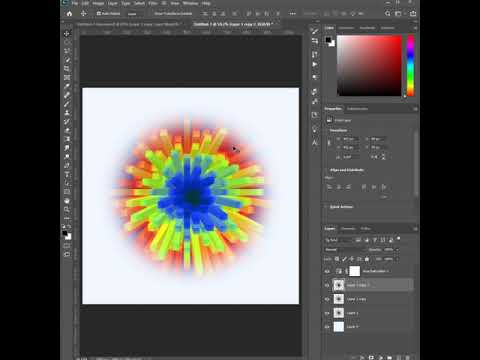 Bursting Sphere in Adobe Photoshop #shorts