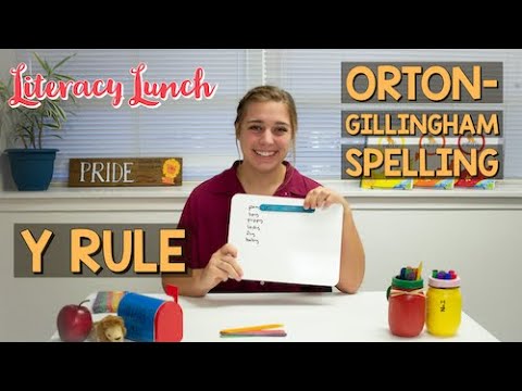 Orton Gillingham Spelling: The Y Rule