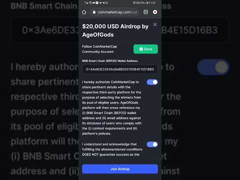 AGEOFGOD X COINMARKETCAP AIRDROP | NEW COINMARKETCAP AIRDROP