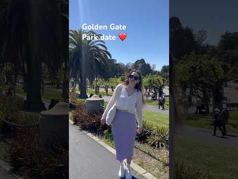 Date in the park 🥰 #shorts #date #couple #love #summer #국제커플 #amwf #outfit #sanfrancisco #park