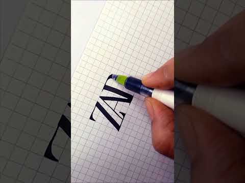 'ZARA' writing style.  #satisfying #viral #calligraphy #youtubeshorts #shorts