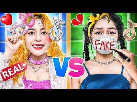 Real Popular Tiktoker Vs Fake Popular Tiktoker! My Best Friend Stole My Identity!