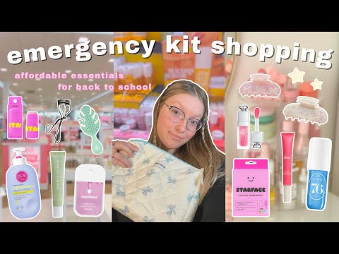 WHAT’S IN MY EMERGENCY KIT 2024 🖇️✨👛 shopping for emergency essentials at TARGET & SEPHORA