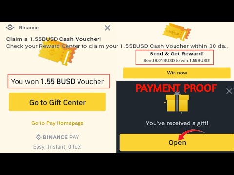 Binance Pay Reward | Send 0.01busd to get 1.55busd Instant Cash Voucher | Play 1$ go claim 3000 busd