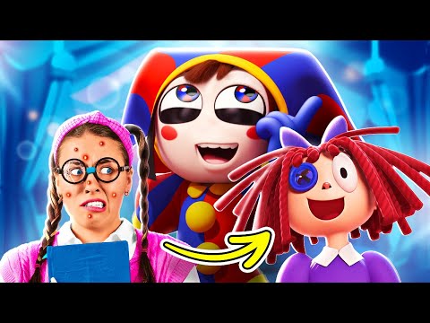 Pomni Helps the Nerd to Transform Into Ragatha ❤️🤩 | Amazing Digital Circus Makeover 🎪😍